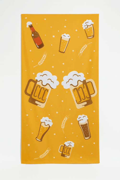 Strandtuch Biermotiv