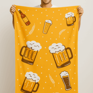 Strandtuch, lustiges Badetuch Bier/BEER 100x160